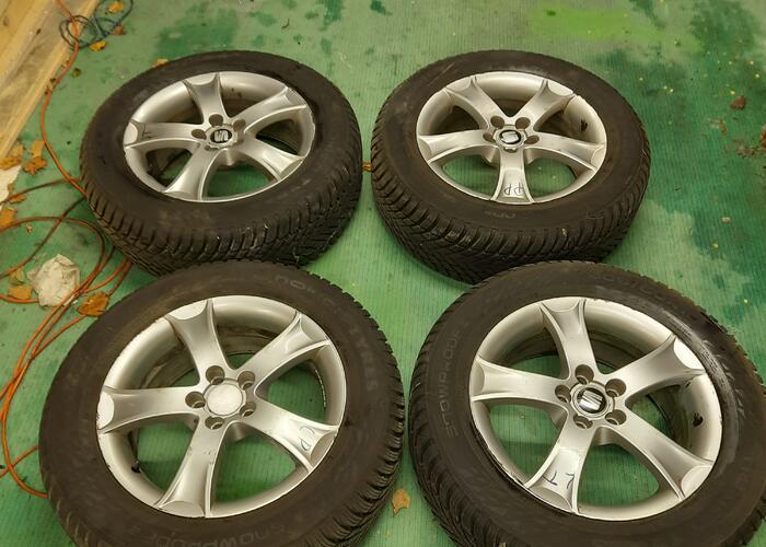 Grajewo ogłoszenia: Sprzedam koła zimowe 
 Używane felgi aluminiowe 5x100, ET45,...